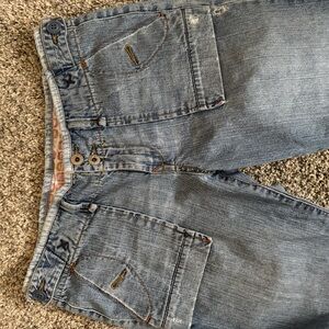 Lucky Brand Blue Relaxed Fit Crop Jeans